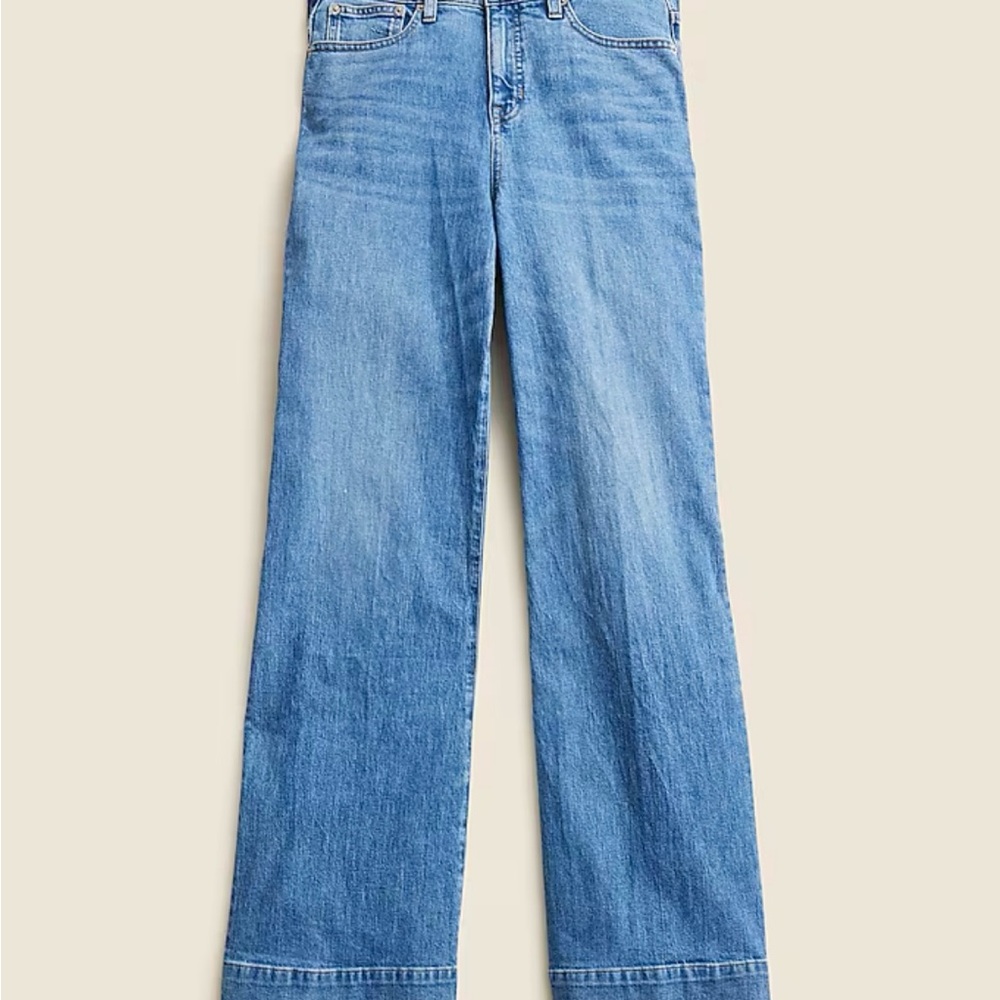 J. Crew High Rise Superwide-Leg Trousers Jeans